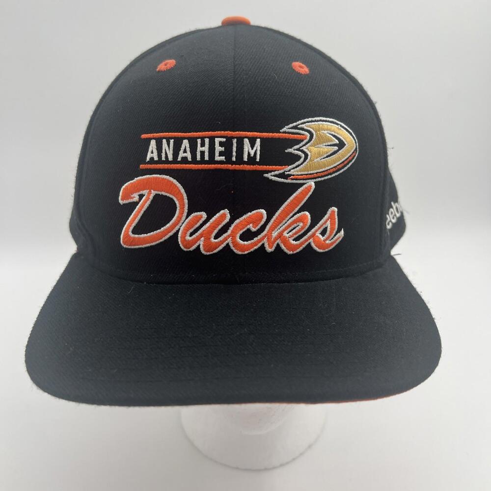 Vintage Reebok Anaheim Ducks‎ Snapback Hat Baseball Cap NHL Hockey Wool Blend